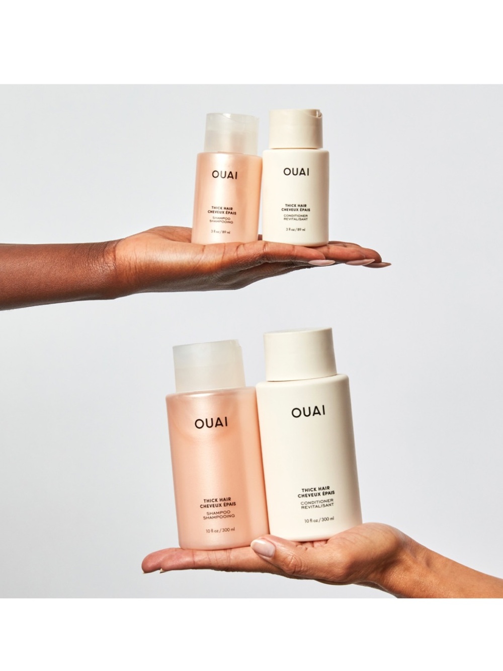 OUAI Thick Hair Shampoo & Conditioner Mini Bundle — 3oz